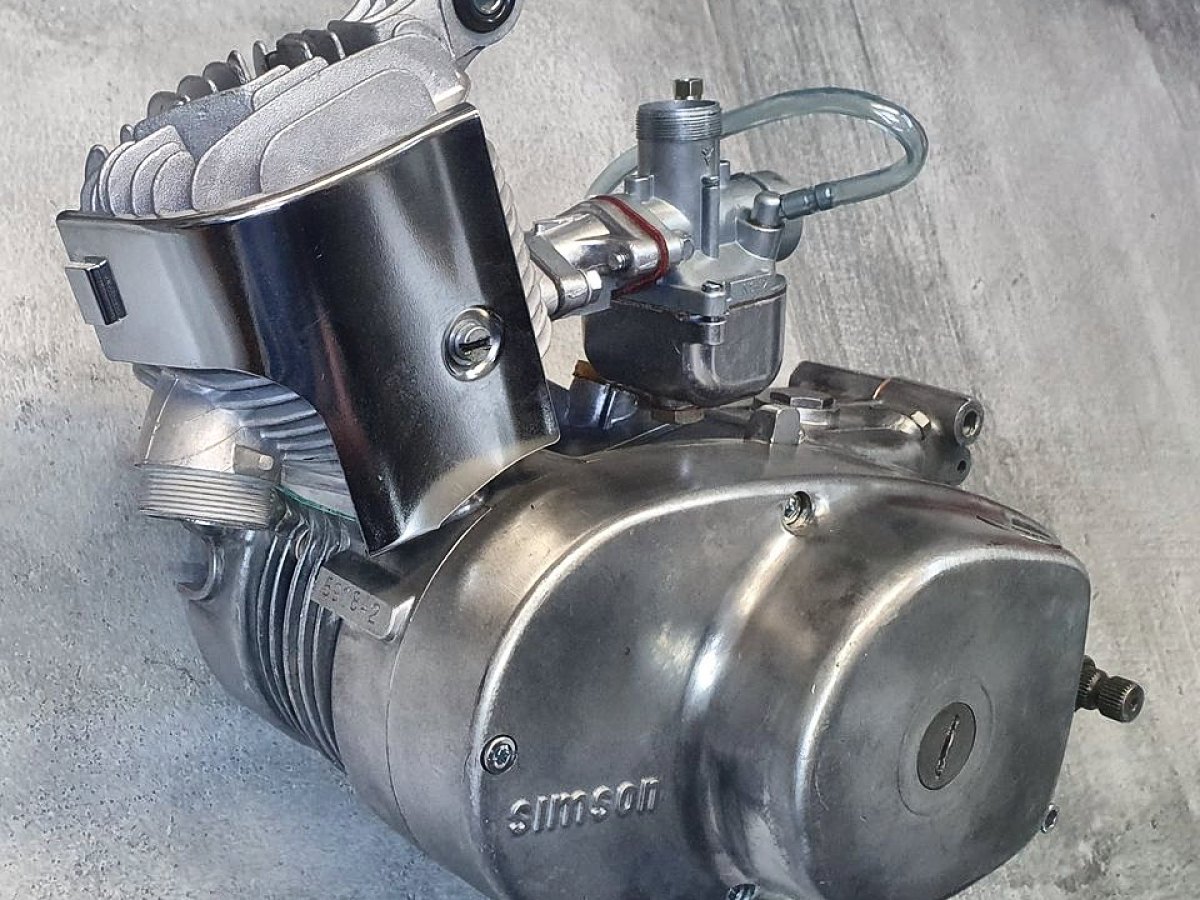 Regenerierter Simson M53 Gebläsemotor mit Hycomat Automatik für Schwalbe und Duo